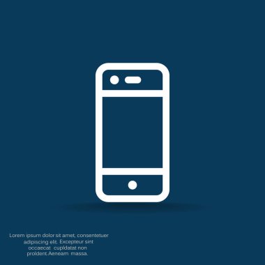 Boş ekranlı basit akıllı telefon