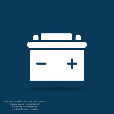 Basit araba pil simgesi