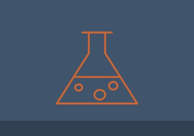 Kimyasal şişesi basit web simgesi