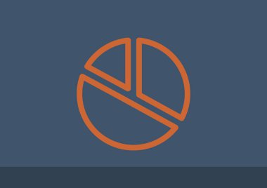 Yüzde kavramı yuvarlak web simgesi