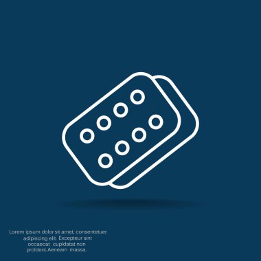 Bandaj sıva basit web simgesi