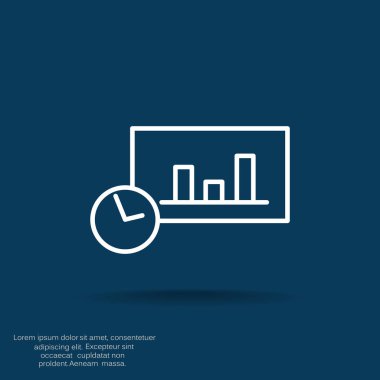 iş büyüyen grafik sunum simgesini