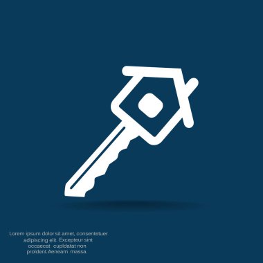 Ev anahtar web simgesi