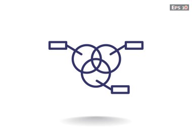 Yuvarlak Infographic web simgesi