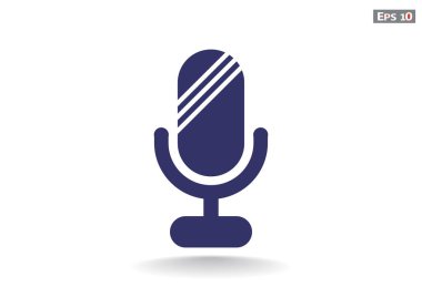 Basit mikrofon web simgesi