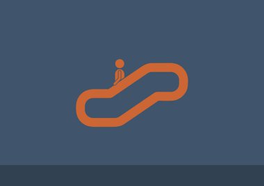 Yürüyen merdiven web simgesi