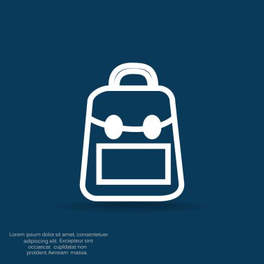 okul sırt çantası silüeti