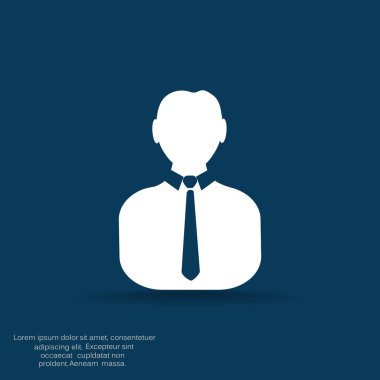 İşadamı siluet web simgesi