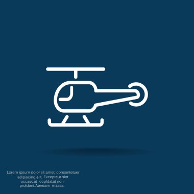 Helikopter basit simgesi