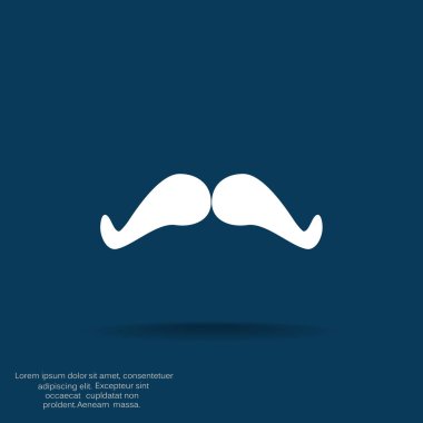 Retro bıyık simgesi