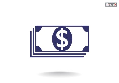 Dolar web simgesi yığını