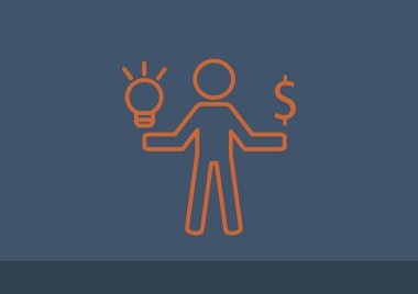 Adam ve ışık işareti fikirler