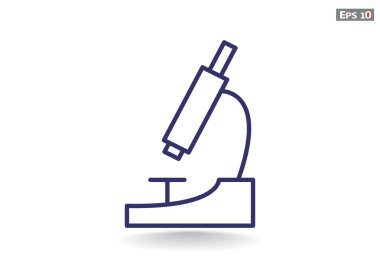 Basit mikroskop simgesi