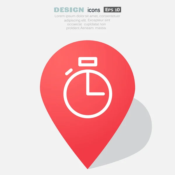 简单秒表 web 图标 — 图库矢量图片
