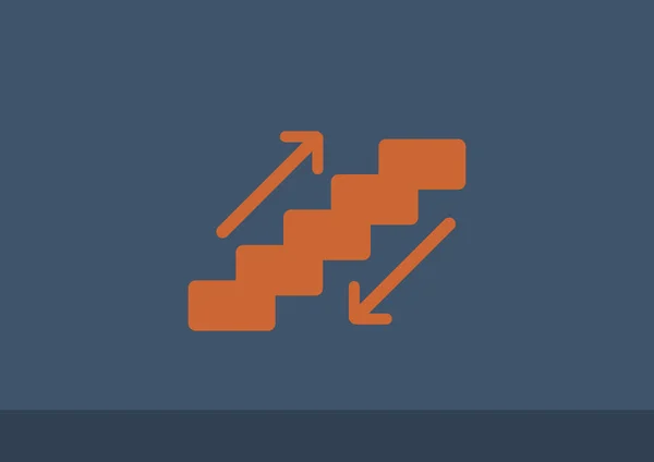 Ícone web escada rolante — Vetor de Stock