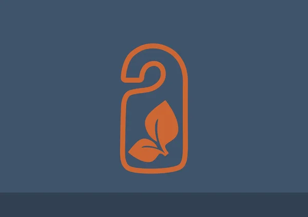 Eco label pictogram opknoping — Stockvector