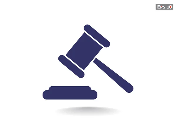 Açık artırma çekiç basit web simgesi