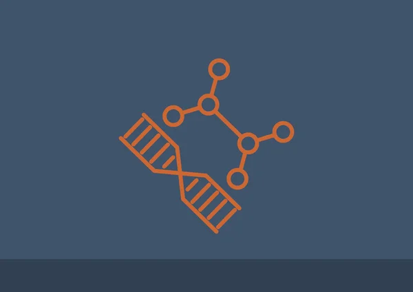 Ícone web de DNA —  Vetores de Stock