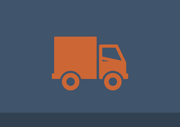 Простая иконка грузовика
