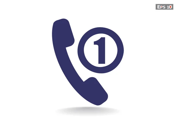 Telefoon buis met ontbrekende oproep — Stockvector