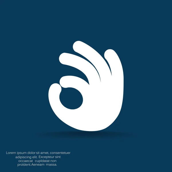 OK signe web — Image vectorielle