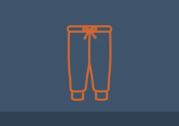 Pantalón icono web — Vector de stock