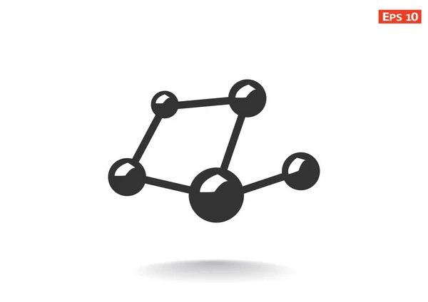 Einzelsymbol im sozialen Netzwerk — Stockvektor