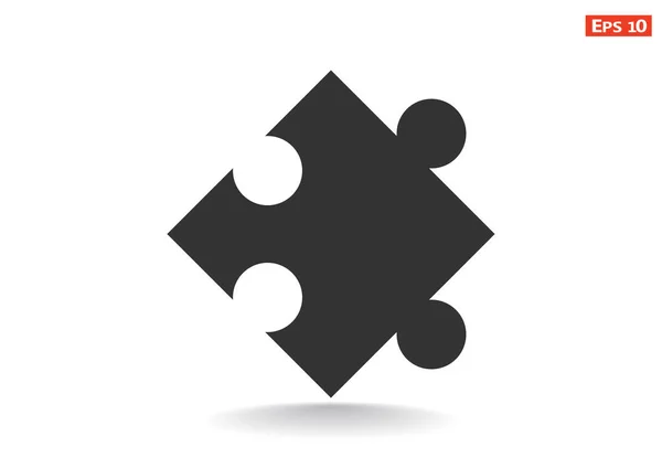 Puzzle-Element einfaches Web-Symbol — Stockvektor