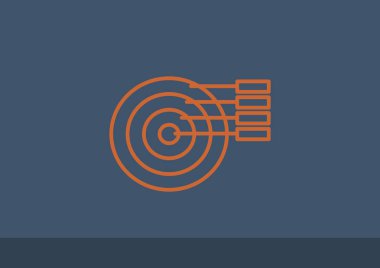 Yuvarlak Infographic web simgesi