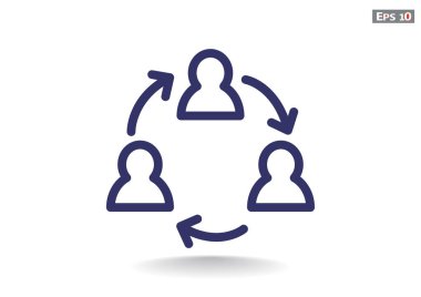 Grup insanların web simgesi