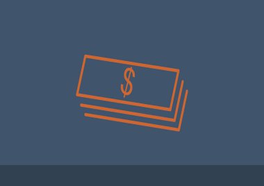 Dolar web simgesi yığını