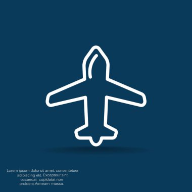 uçak web simgesi