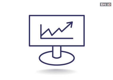 iş büyüyen grafik sunum simgesini