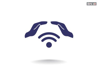 Radyo dalgaları ile el simgesi