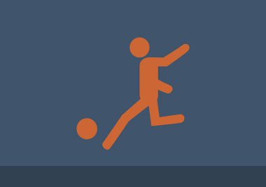 Futbol oyuncu siluet