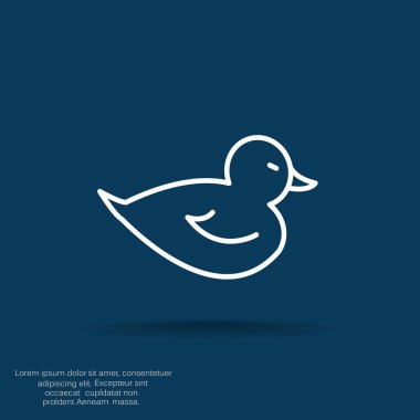 Basit oyuncak ördek simgesi