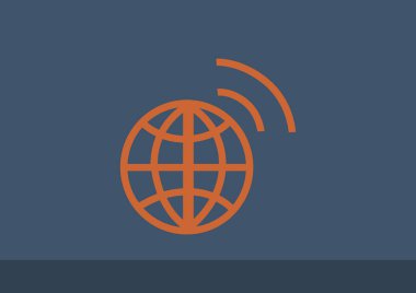 Basit küre web simgesi 