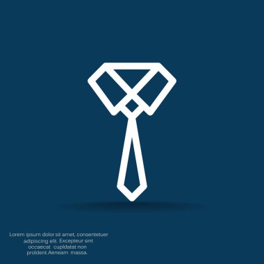 basit kravat simgesi