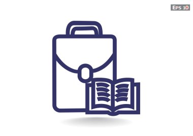 Çantanı açık kitap ile