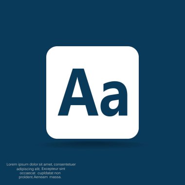 Smartphone alfabe işareti simgesi