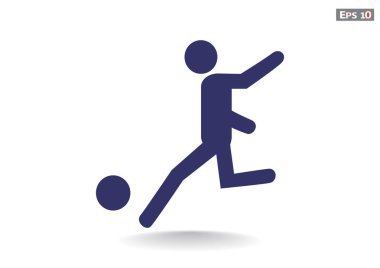 Futbol oyuncu siluet