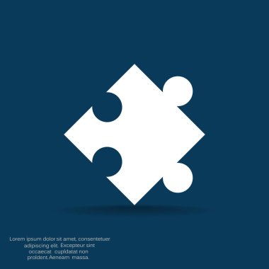 Bulmaca öğesi basit web simgesi