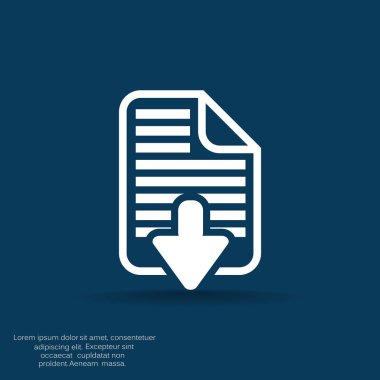 Download dosya web simge