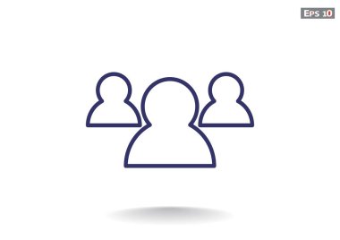 Grup insanlar basit web simgesi