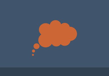 Bulut köpük basit web simgesi