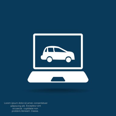 Dizüstü ekran araba ile