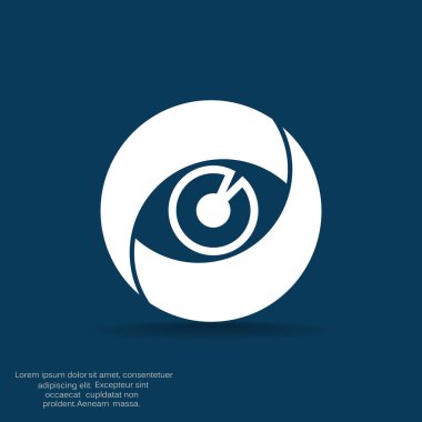 Objektif göz web simgesi