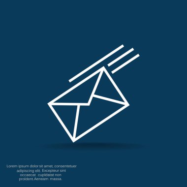 Basit zarf web simgesi