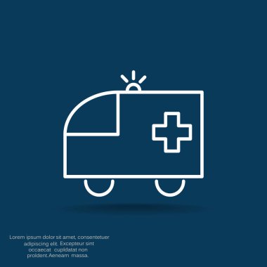 Ambulans araba web simgesi
