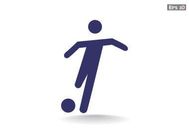 Futbol oyuncu siluet